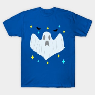 ghost and bats in halloween party costume T-Shirt